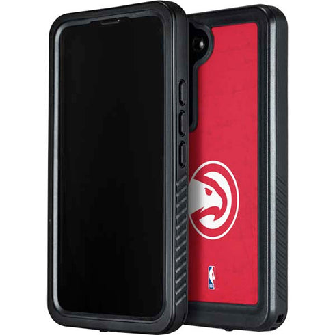 NBA Atlanta Hawks Distressed Galaxy S24 Waterproof Case